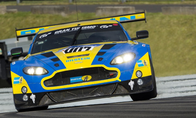 Pedro Lamy pushes the V12 Vantage